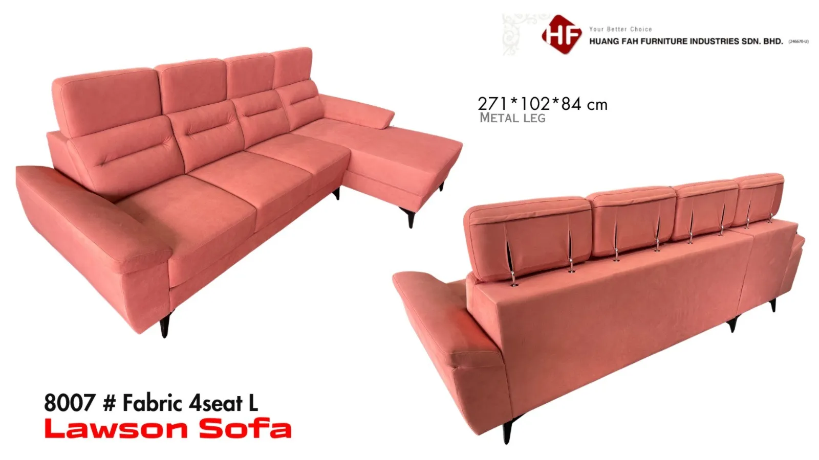 Lawson Sofa-8007 4 Seat L