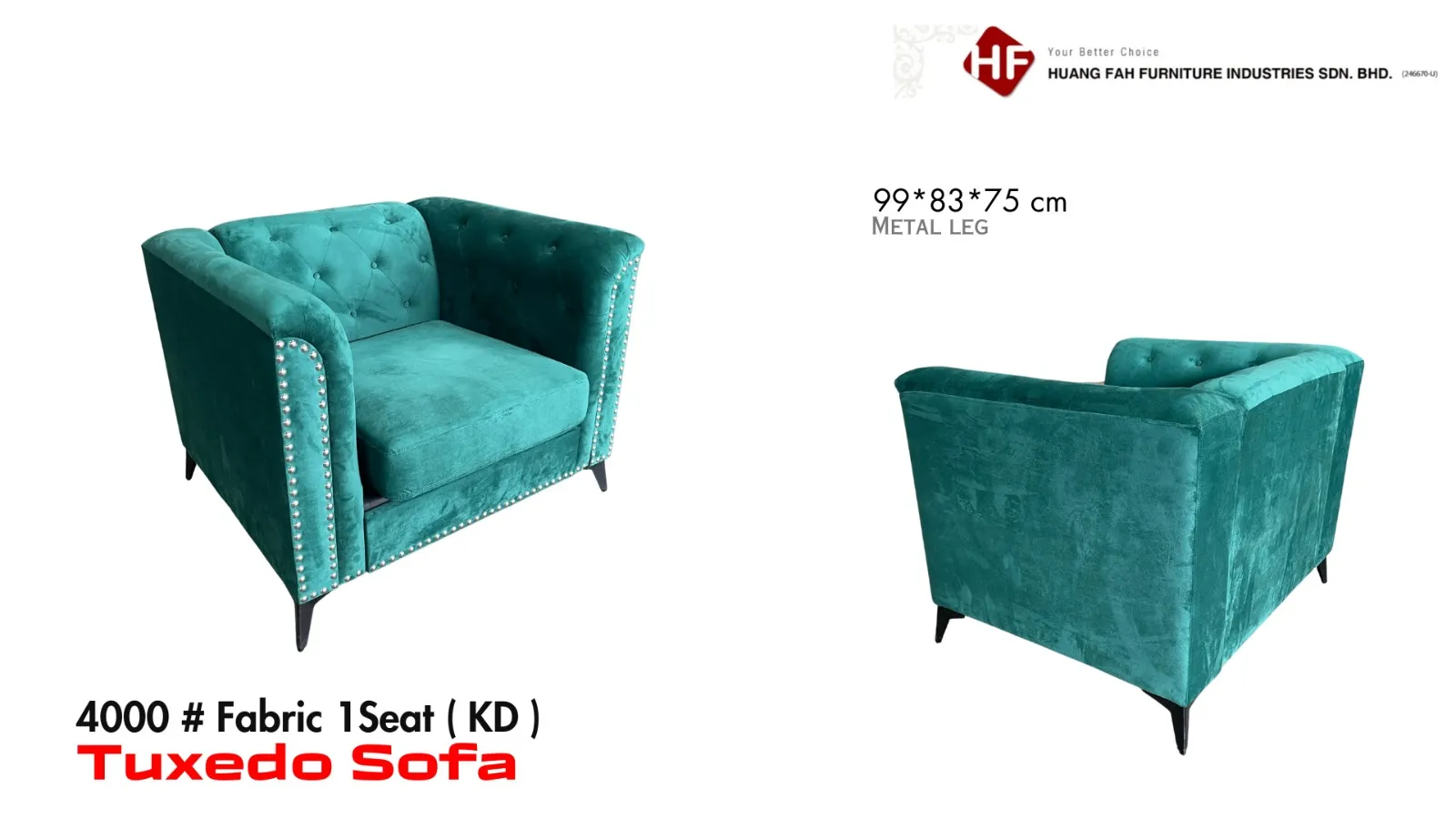 Tuxedo Sofa 1 seat