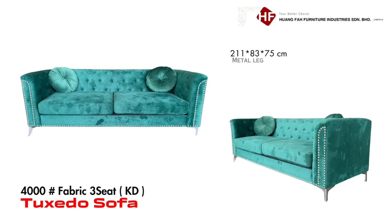 Tuxedo Sofa 3 seat